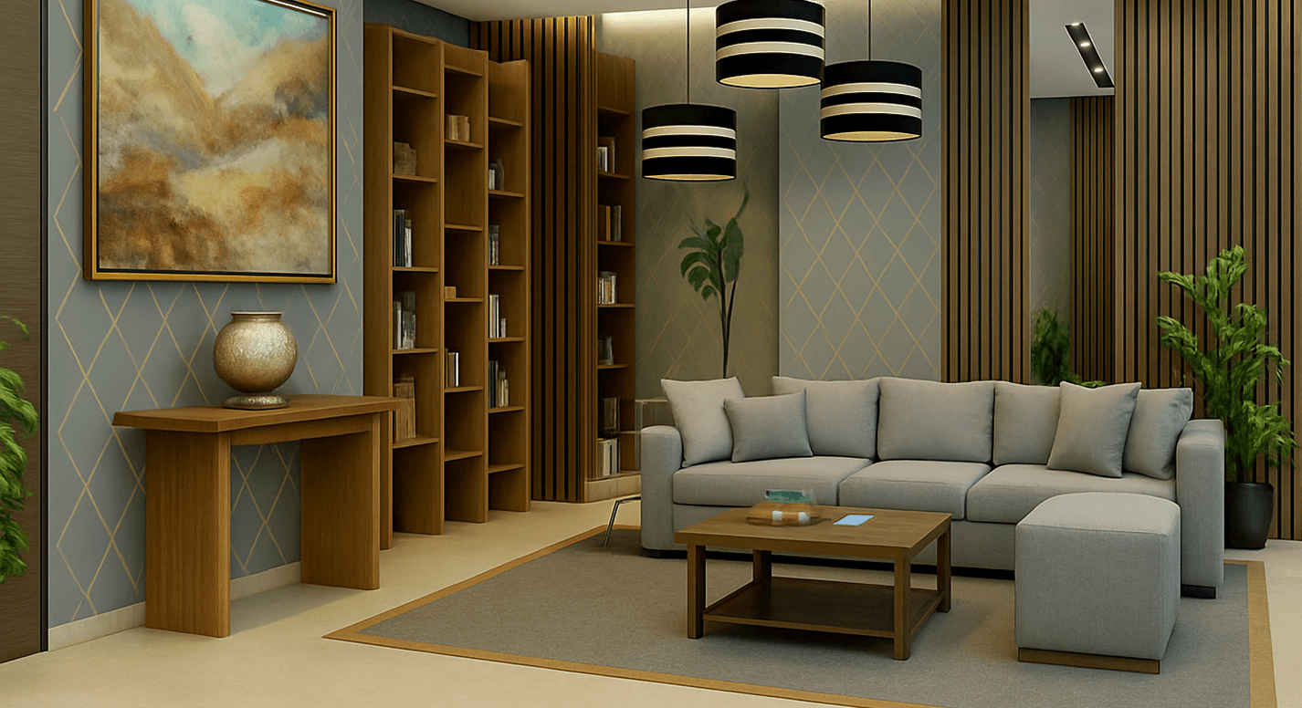 Ruang keluarga karya MKS Interior
